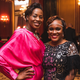 President of Susan G, Komen Chicago’s Board of Directors, Dr. Suzet McKinney, left, and Susan G, Komen Chicago Executive Director Tiosha Bailey attend the All Bets on Pink Gala on Oct. 26, 2019.